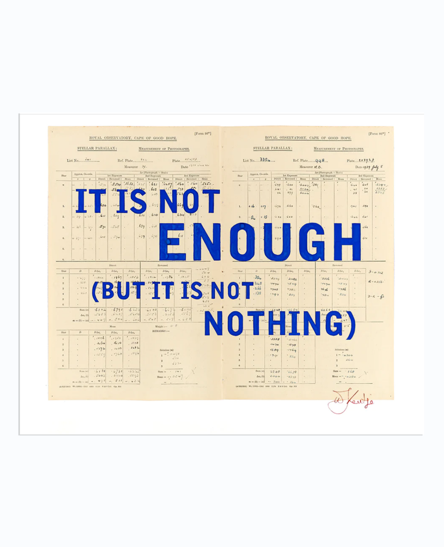 William Kentridge 'It is Not Enough (But it is Not Nothing)' (2022)