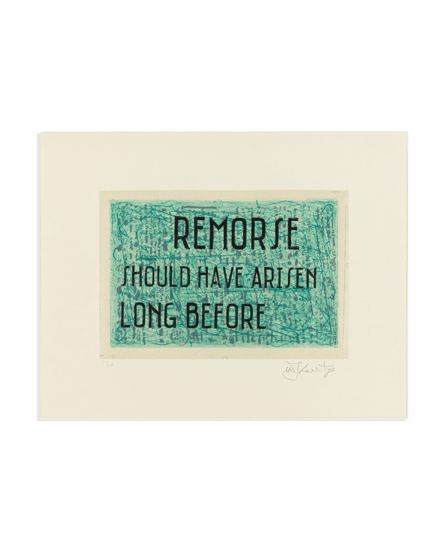 William Kentridge 'Remorse Should Have Arisen Long Before' (2023)