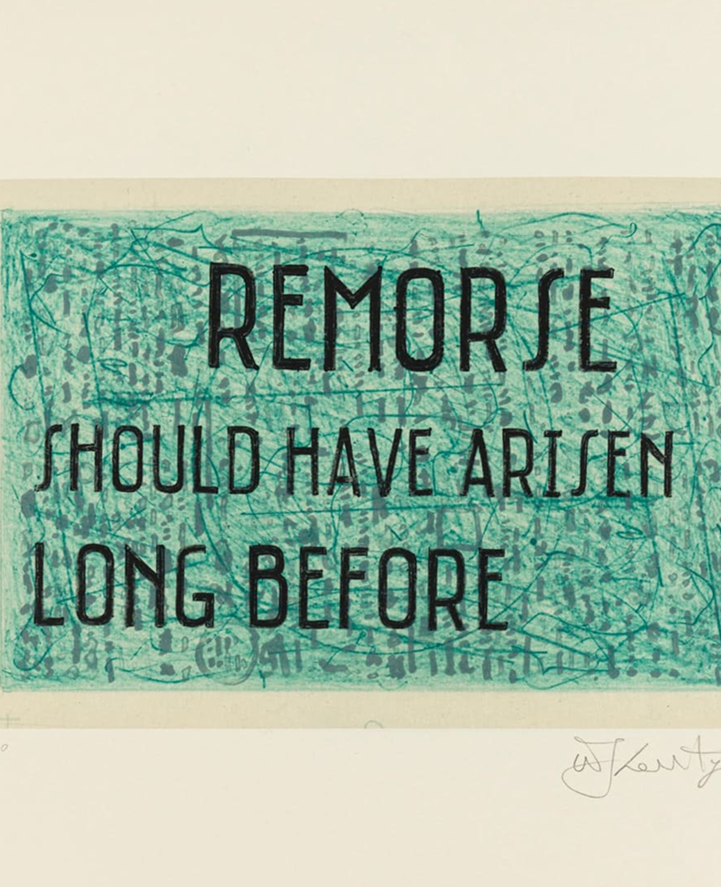 William Kentridge 'Remorse Should Have Arisen Long Before' (2023)