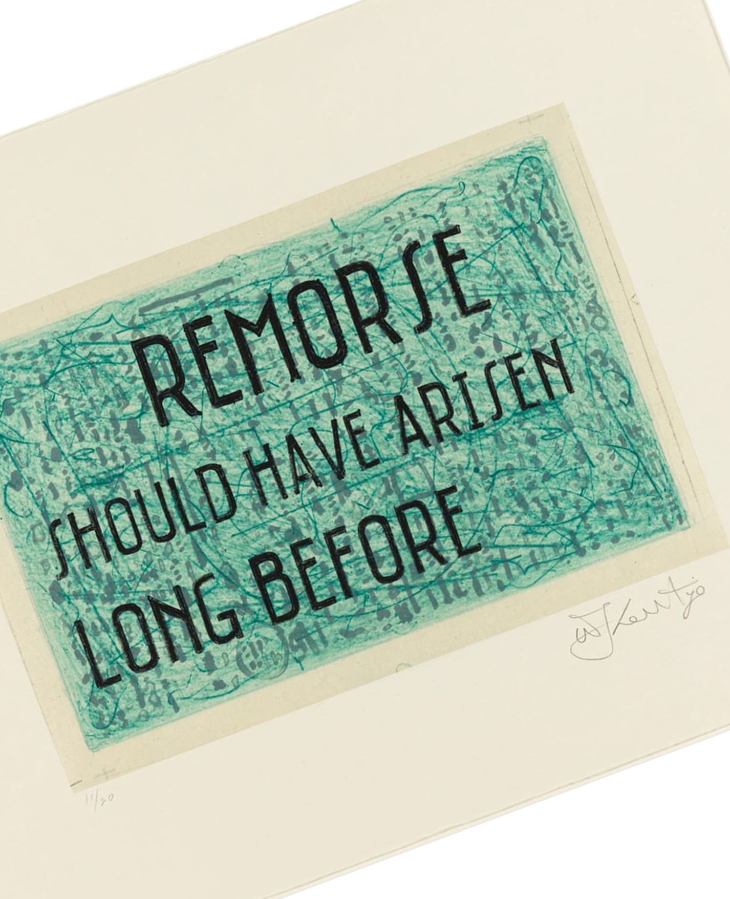 William Kentridge 'Remorse Should Have Arisen Long Before' (2023)