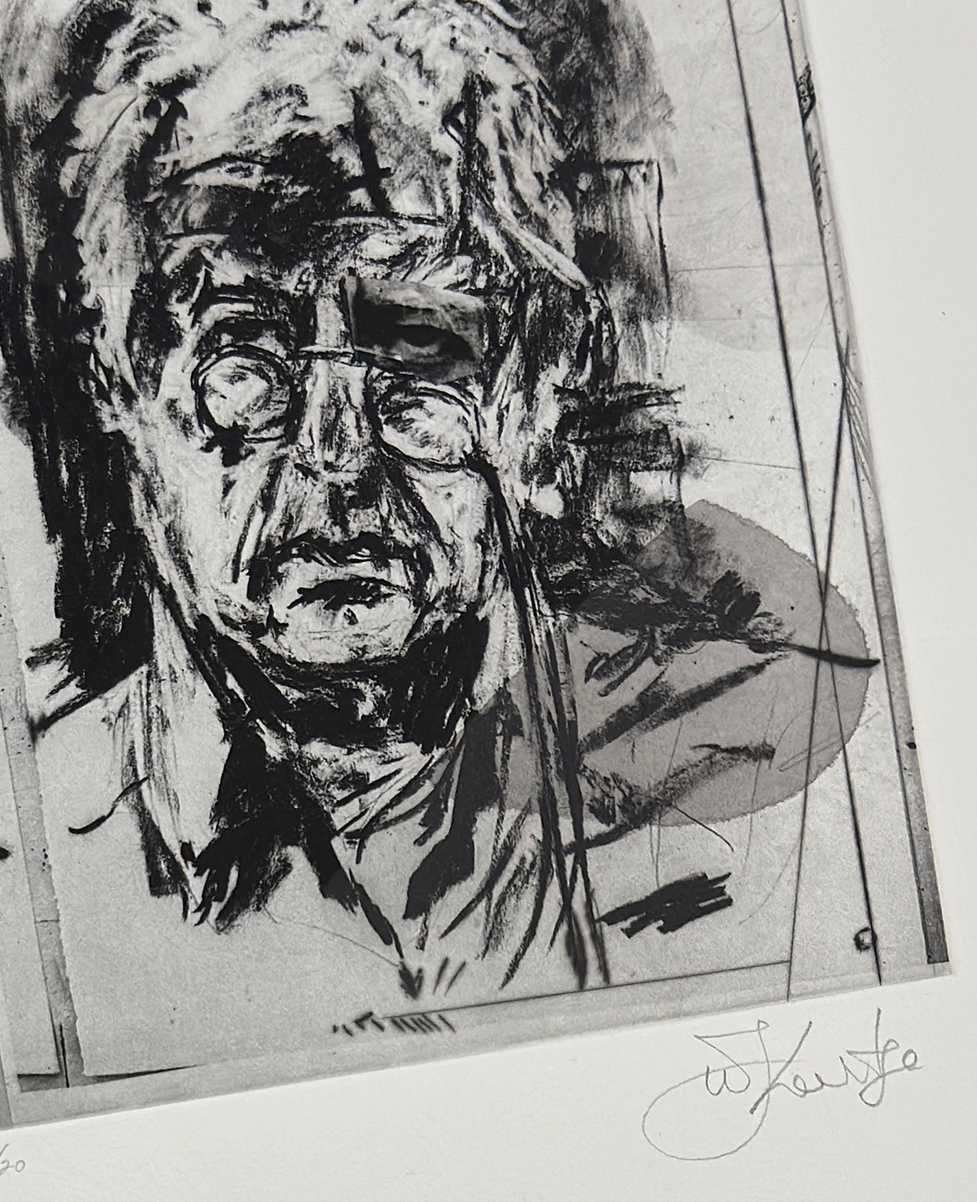 William Kentridge 'Studio Self-Portrait IV (Shall I Compare)' (2024)